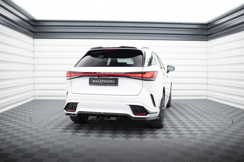 Maxton Design Street+ Mittlerer Diffusor RACE passend für Lexus RX F-Sport Mk5 schwarz Hochglanz