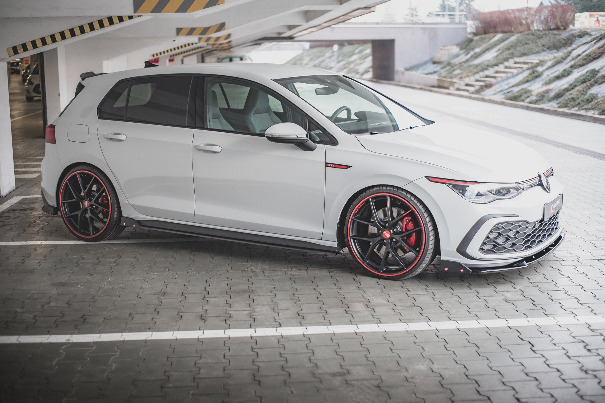 Maxton Design Seitenschweller Ansatz für V.2 für + Flaps Volkswagen Golf 8 GTI / GTI Clubsport