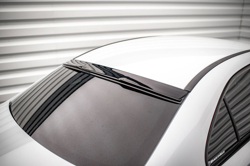 Maxton Design Heckscheiben Spoiler passend für Mercedes A AMG-Line / A35 Limousine V177 schwarz Hochglanz