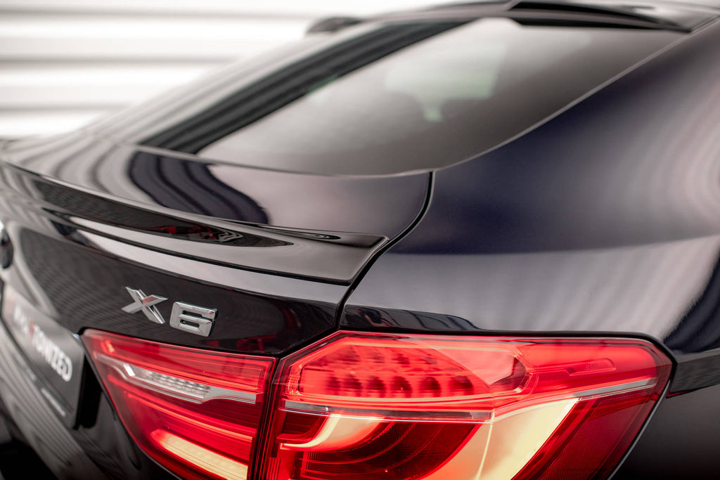 Maxton Design 3D Spoiler CAP V.2 passend für BMW X6 F16 M-Paket / X6 M F86 schwarz Hochglanz