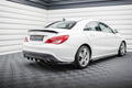 Maxton Design Street+ Mittlerer Diffusor RACE passend für Mercedes-Benz CLA C117 Facelift schwarz Hochglanz