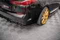 Maxton Design Heck Ansatz Flaps Diffusor passend für BMW M235i Gran Coupe F44 schwarz Hochglanz