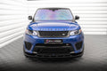 Maxton Design Street+ Spoilerlippe Front Ansatz V.2 passend für Land Rover Range Rover Sport SVR Mk2 schwarz Hochglanz