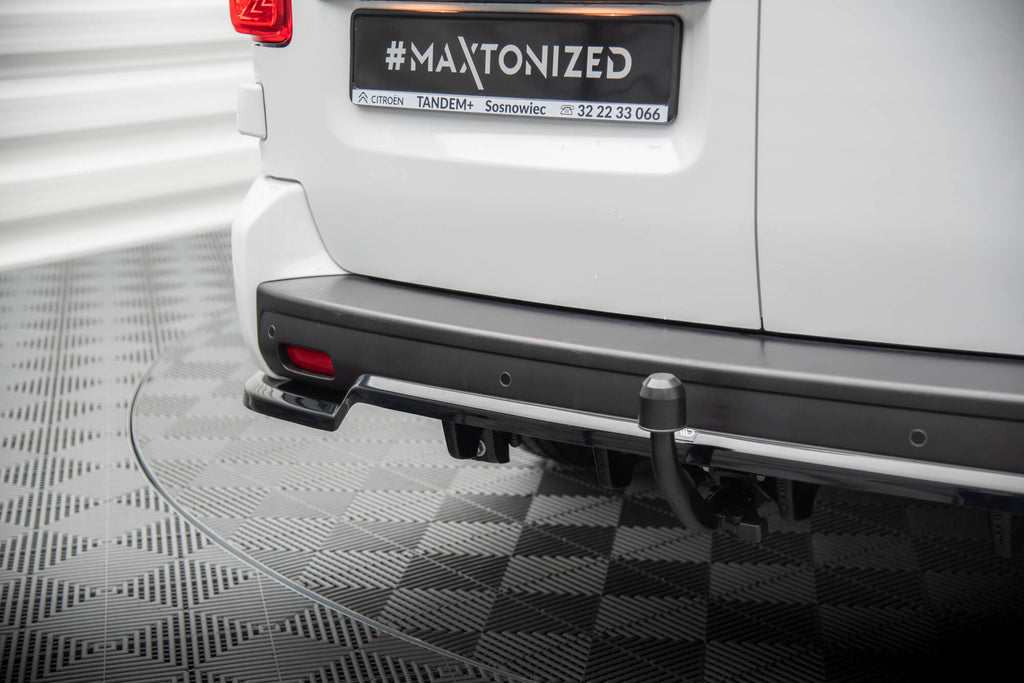 Maxton Design Street+ Mittlerer Diffusor RACE passend für Citroen Jumpy L3 Mk3 schwarz Hochglanz