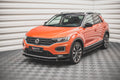 Maxton Design Street+ Spoilerlippe Front Ansatz V.2 passend für VW T-Roc Mk1 schwarz Hochglanz