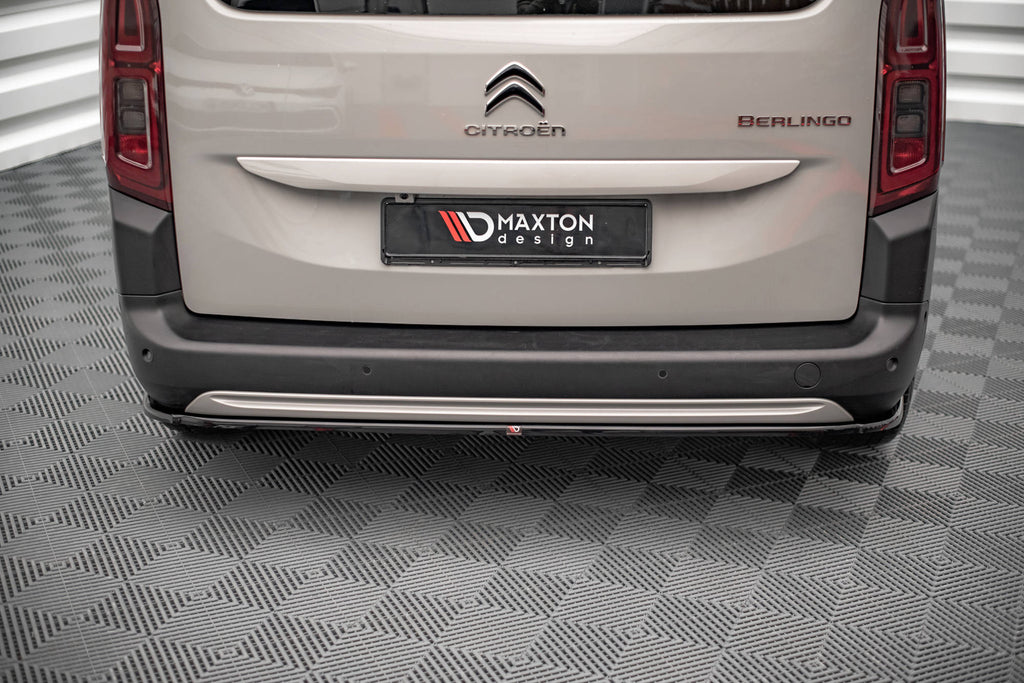 Maxton Design Heckansatz Citroen Berlingo Mk3 schwarz Hochglanz für Citroen Berlingo Mk3