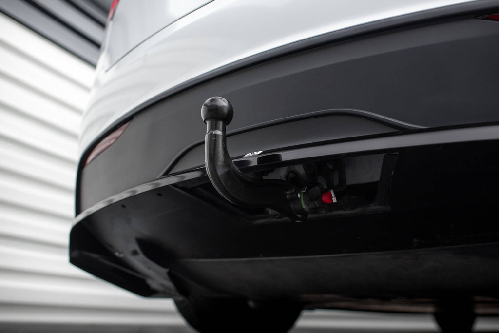 Maxton Design Street+ Mittlerer Diffusor RACE passend für Tesla Model X Mk1 Facelift schwarz Hochglanz