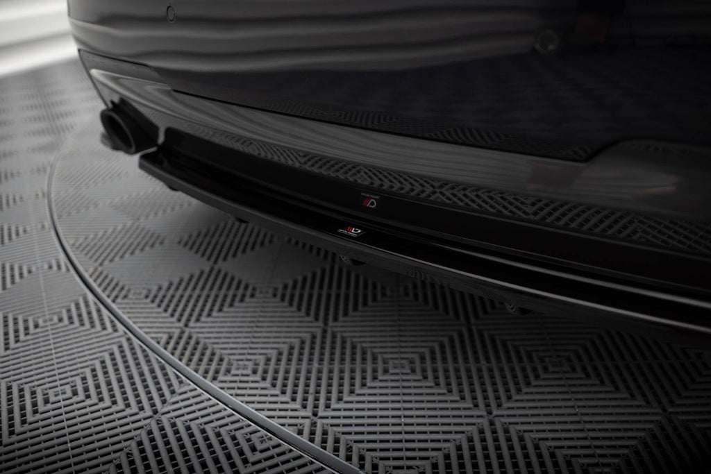 Maxton Design Heckansatz BMW 5er M-Paket Limousine/Touring F10/F11 (mit zwei Einzel Endstücken) schwarz Hochglanz für BMW 5er F10- F11