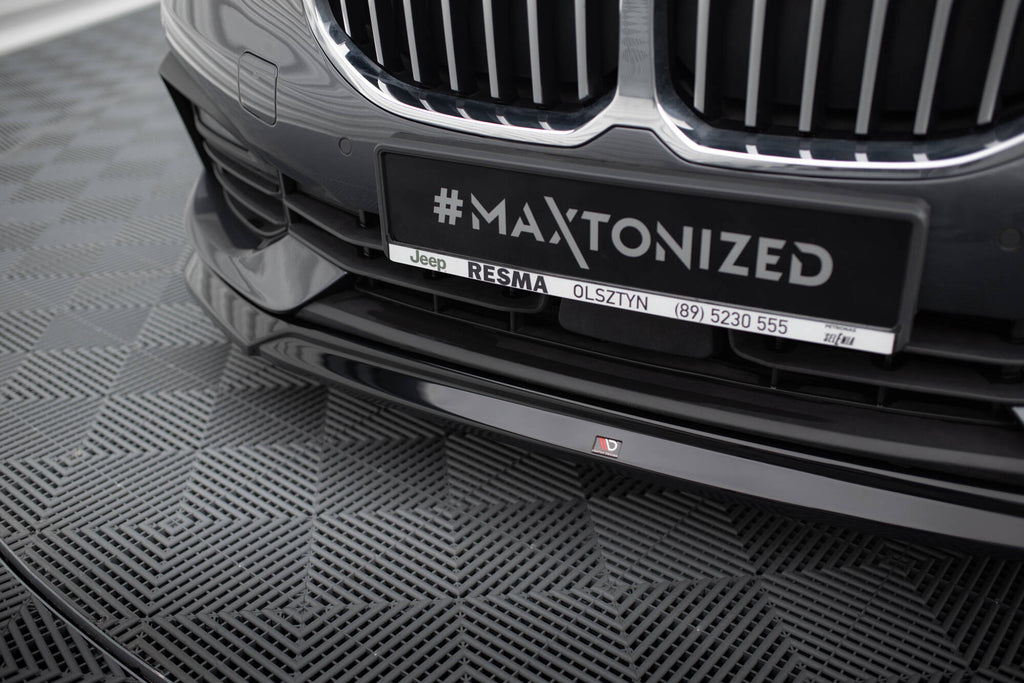 Maxton Design Street+ Spoilerlippe Front Ansatz V.2 passend für BMW 1er F40 schwarz Hochglanz