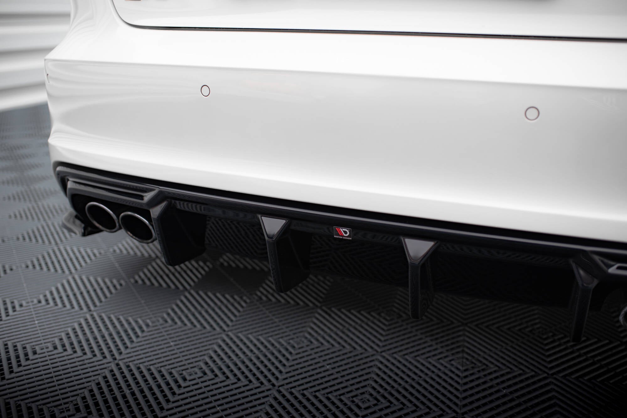 Maxton Design Diffusor Heck Ansatz passend für Audi S3 Sportback 8V