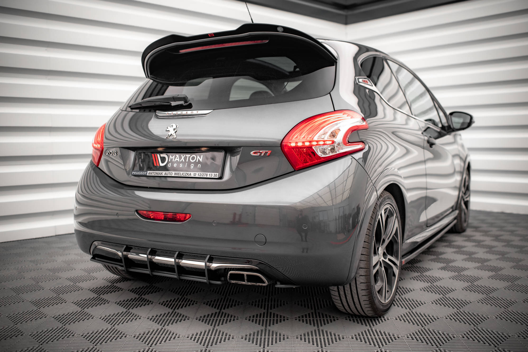 Maxton Design Street Pro Heckschürze passend für Peugeot 208 GTi Mk1