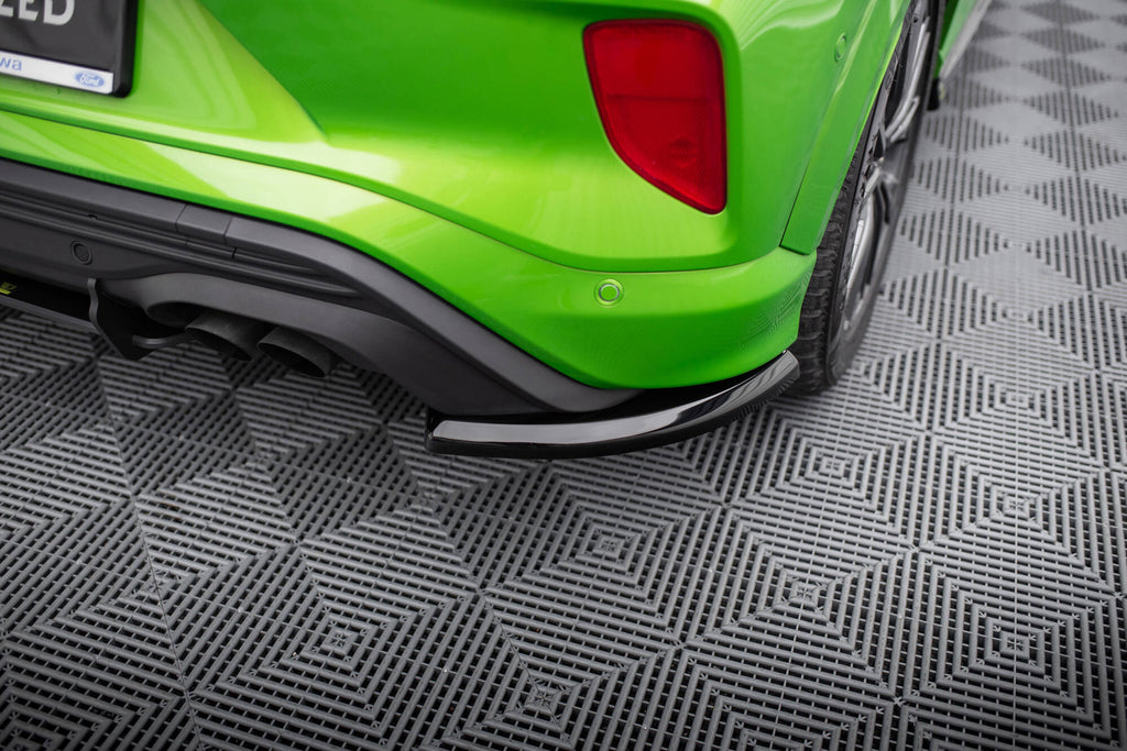 Maxton Design Heck Ansatz Flaps Diffusor passend für Ford Puma ST Mk1 schwarz Hochglanz
