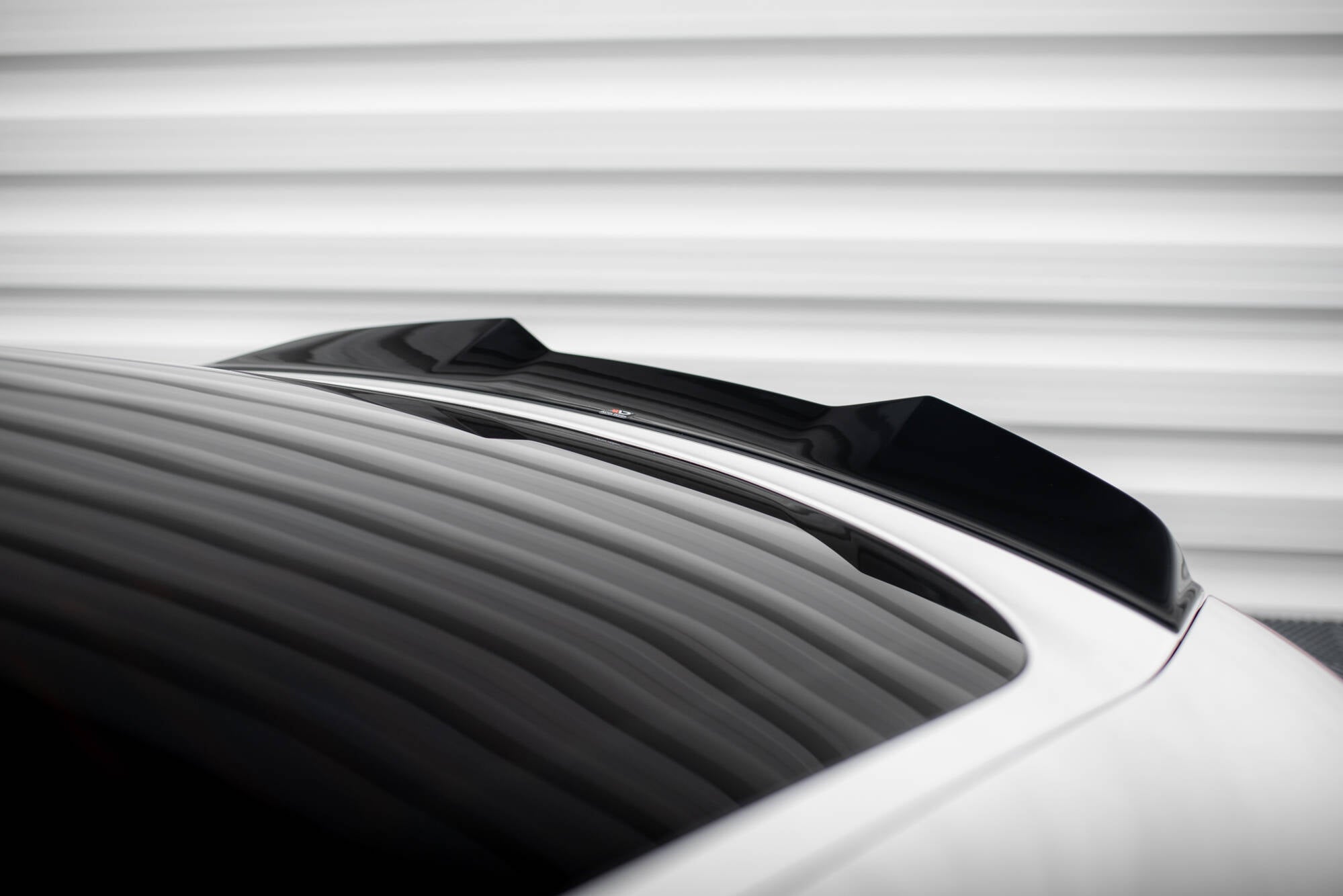 Maxton Design Spoiler CAP 3D passend für Audi TT 8J schwarz Hochglanz