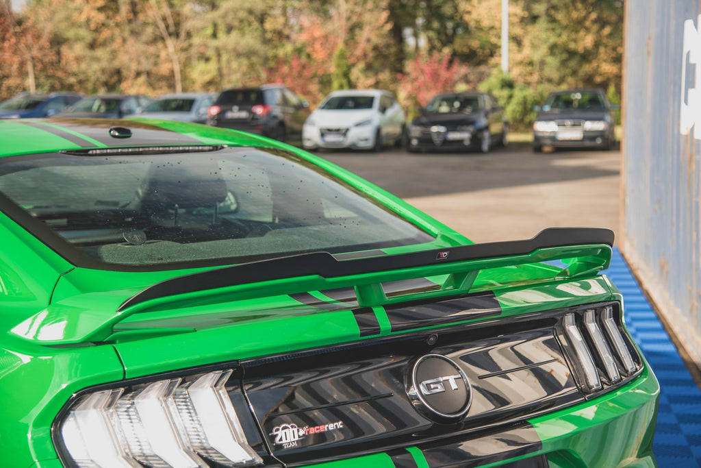 Maxton Design Spoiler CAP passend für Ford Mustang GT Mk6 Facelift schwarz Hochglanz