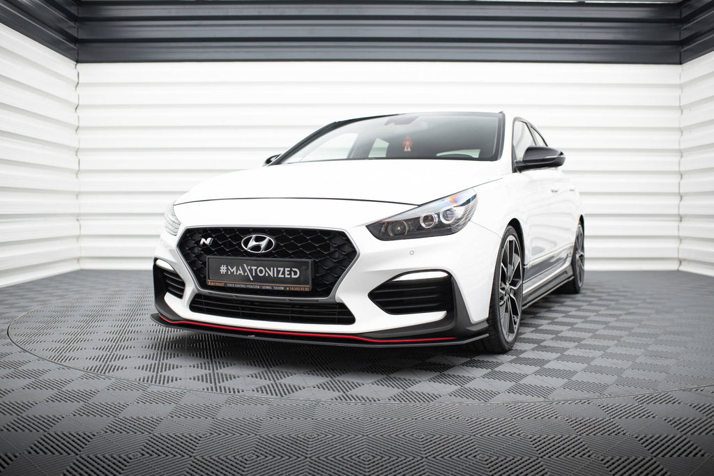 Maxton Design Street Pro Street+ Spoilerlippe Front Ansatz passend für Hyundai I30 N Mk3 Hatchback / Fastback