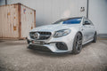 Maxton Design Street+ Spoilerlippe Front Ansatz V.2 passend für Mercedes-Benz E63 AMG Kombi/Limousine S213/W213 schwarz Hochglanz