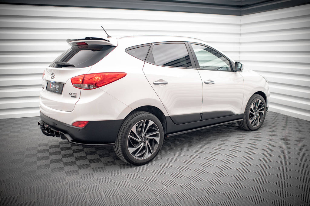 Maxton Design Street+ Seitenschweller Leisten passend für Hyundai ix35 Mk1 schwarz Hochglanz