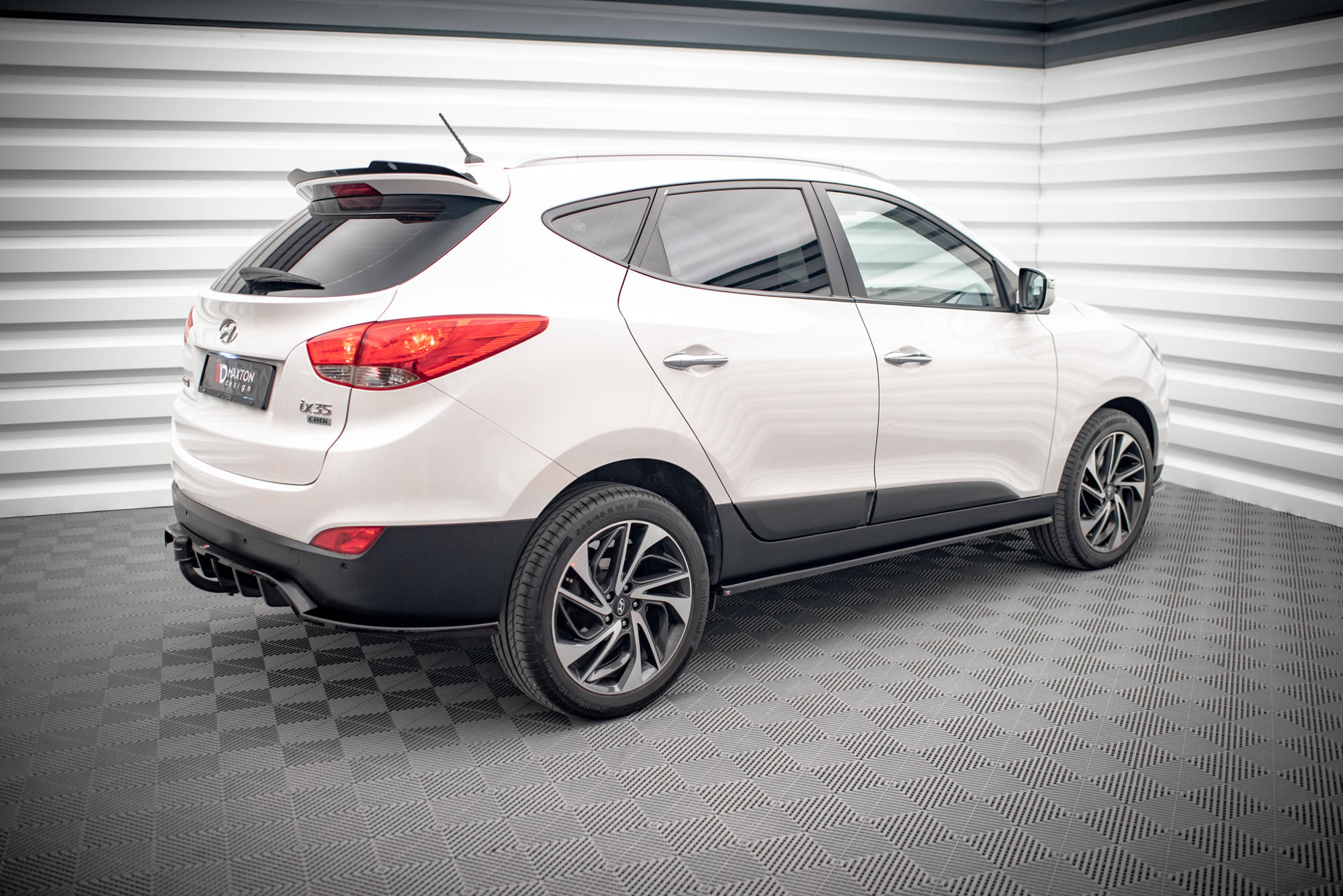 Maxton Design Street+ Seitenschweller Leisten passend für Hyundai ix35 Mk1 schwarz Hochglanz