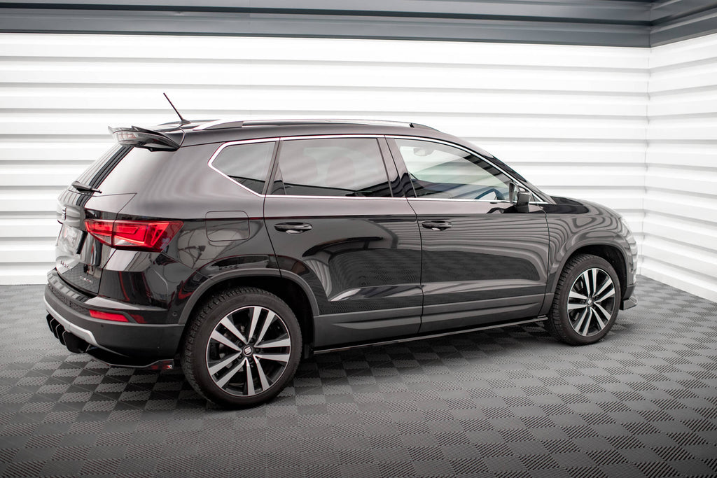 Maxton Design Street+ Seitenschweller Leisten passend für Seat Ateca Mk1 schwarz Hochglanz