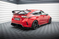 Maxton Design Street Pro Heck Ansatz Flaps Diffusor + Flaps passend für Honda Civic Type-R Mk 11 schwarz Hochglanz