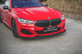 Maxton Design Street+ Spoilerlippe Front Ansatz V.1 passend für BMW 8 Coupe G15 / 8 Gran Coupe M Paket G16 schwarz Hochglanz