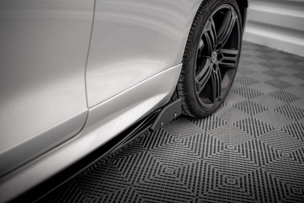 Maxton Design Street+ Seitenschweller Leisten V.2 passend für + Flaps passend für VW Scirocco R Mk3 / Mk3 Facelift