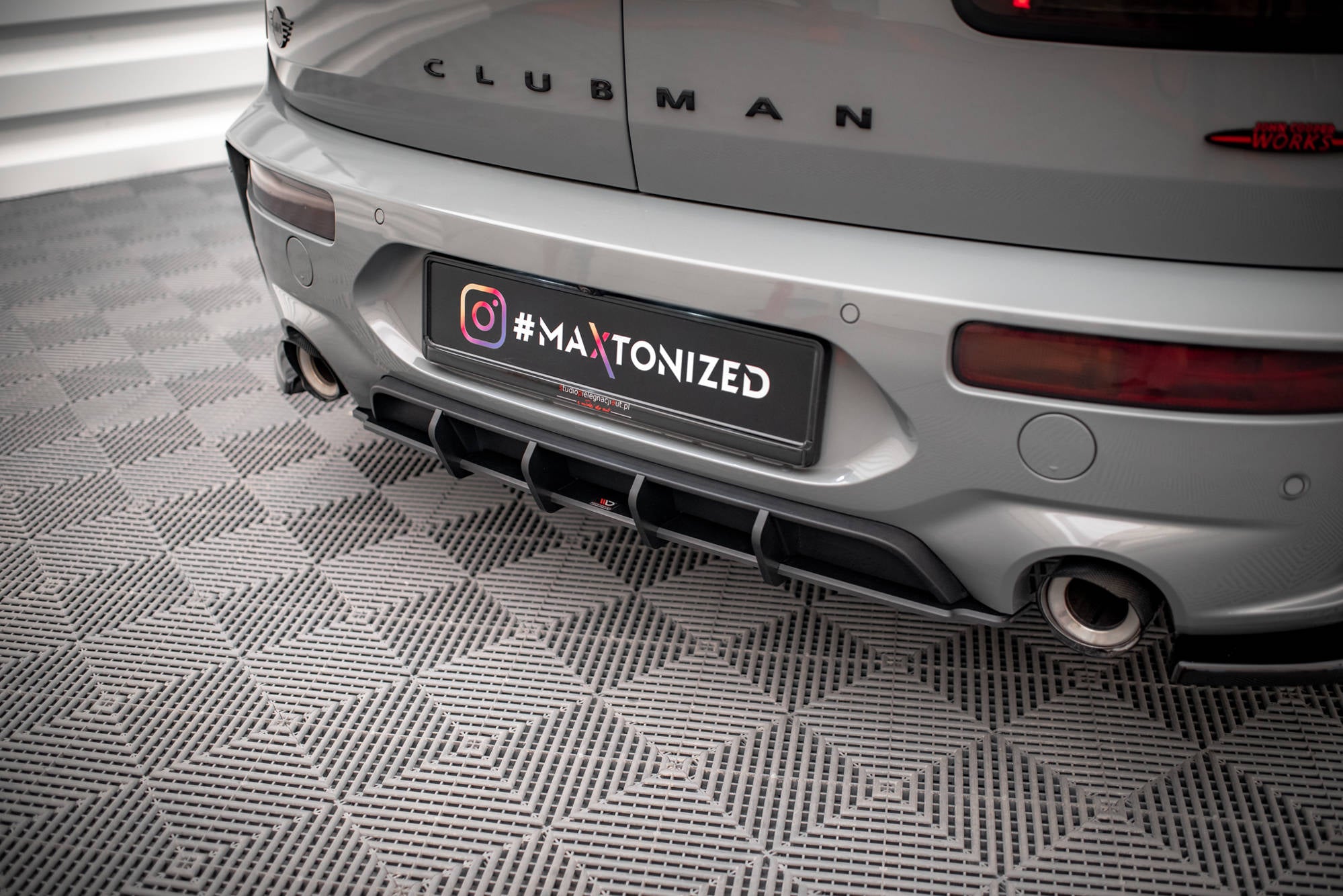 Maxton Design Street Pro Heckschürze passend für Mini Cooper Clubman John Cooper Works F54 Facelift