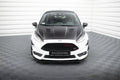 Maxton Design Street+ Spoilerlippe Front Ansatz V.1 passend für Ford Fiesta ST Mk7 FL schwarz Hochglanz