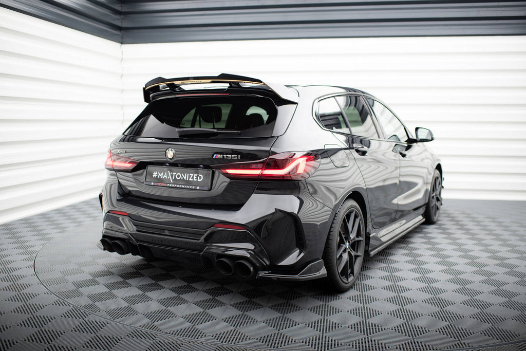 Maxton Design Spoiler CAP passend für BMW M135i M-Performance F40 schwarz Hochglanz