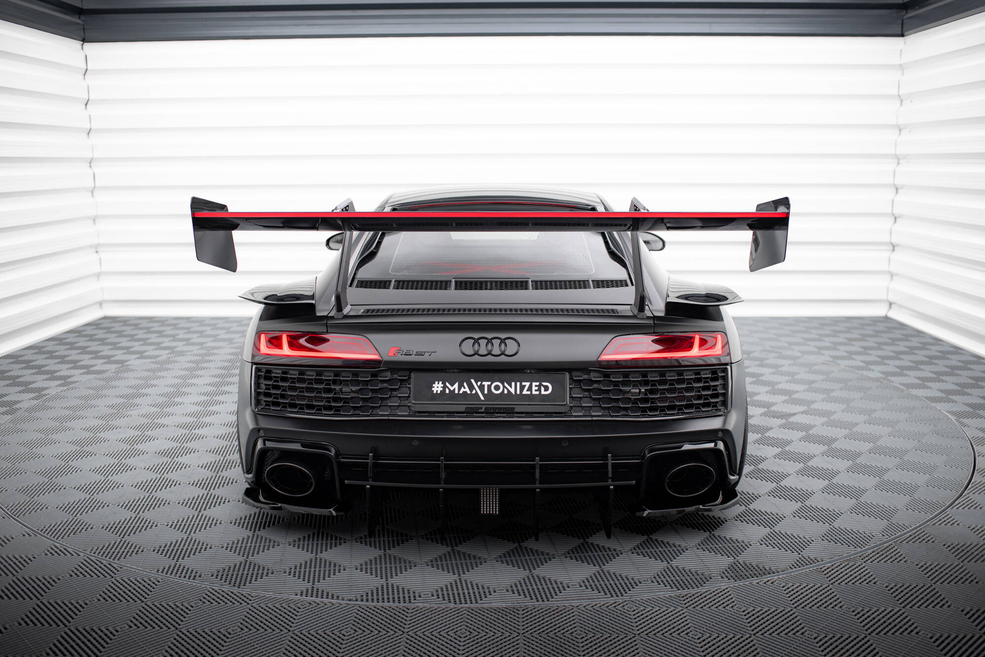 Maxton Design Carbon Spoiler + LED Audi R8 Mk2 für Audi R8 Mk2