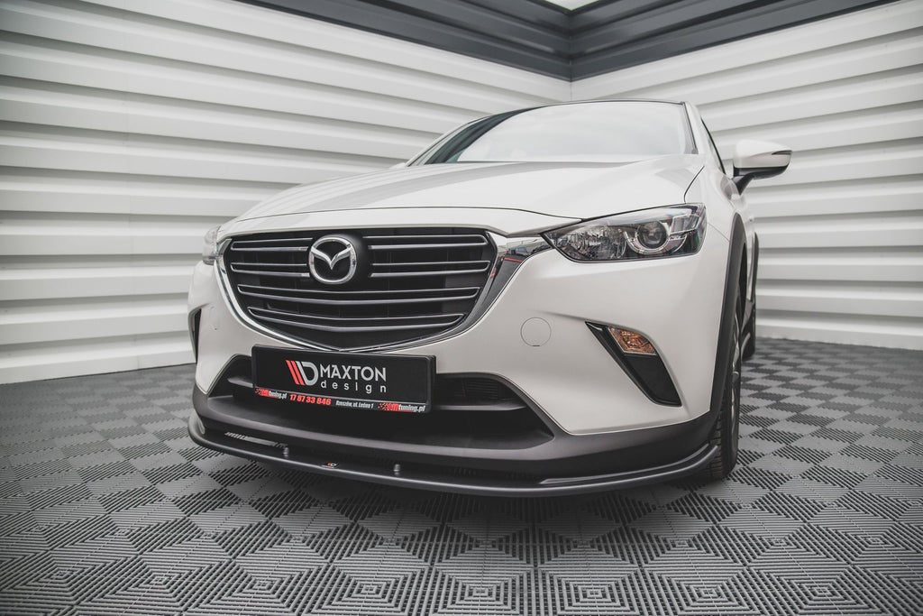Maxton Design Street+ Spoilerlippe Front Ansatz V.1 passend für Mazda CX-3 schwarz Hochglanz