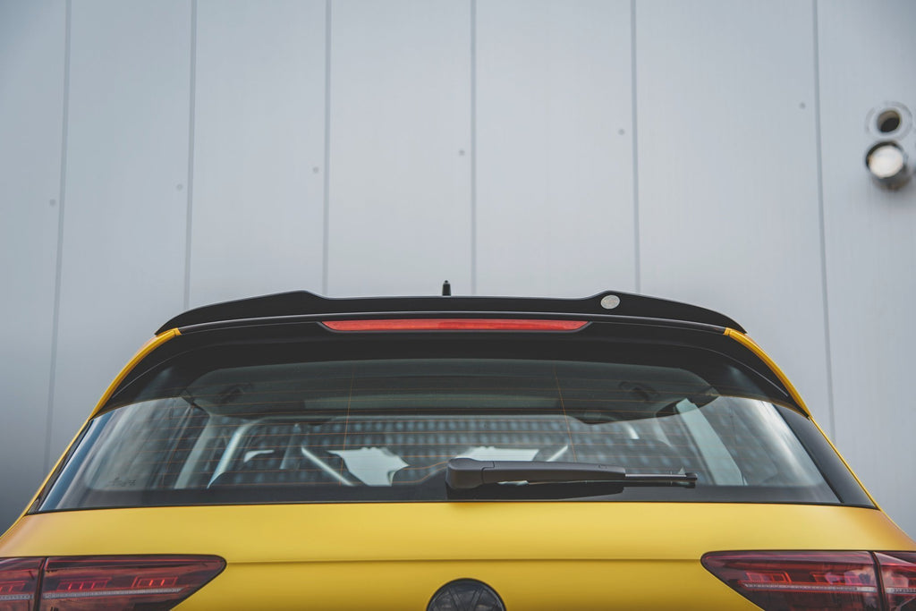 Maxton Design Spoiler CAP V.1 passend für VW Golf Hatchback Mk8 / Mk8 Facelift schwarz Hochglanz
