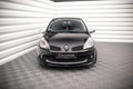 Maxton Design Street+ Spoilerlippe Front Ansatz passend für RENAULT CLIO III RS schwarz Hochglanz