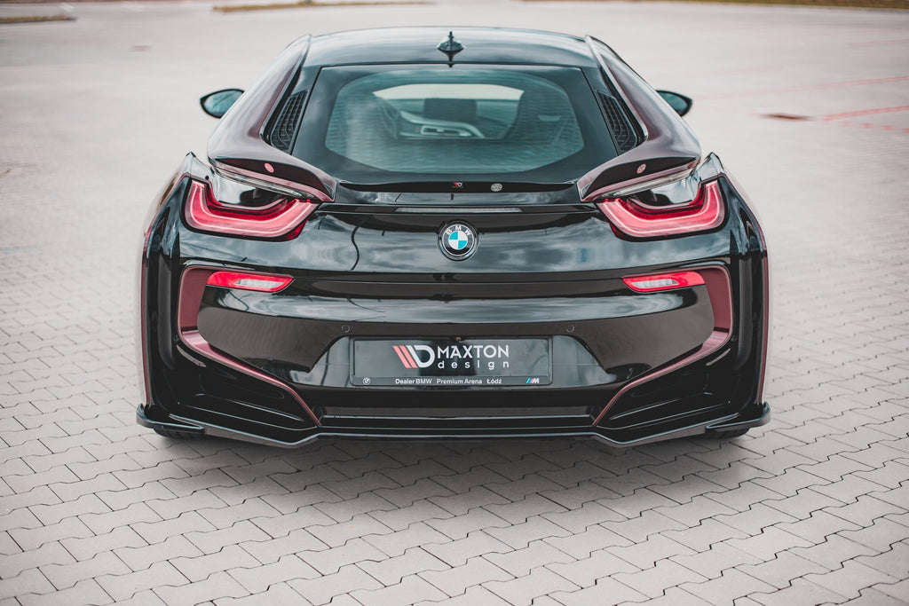 Maxton Design Heckansatz BMW i8 schwarz Hochglanz für BMW i8
