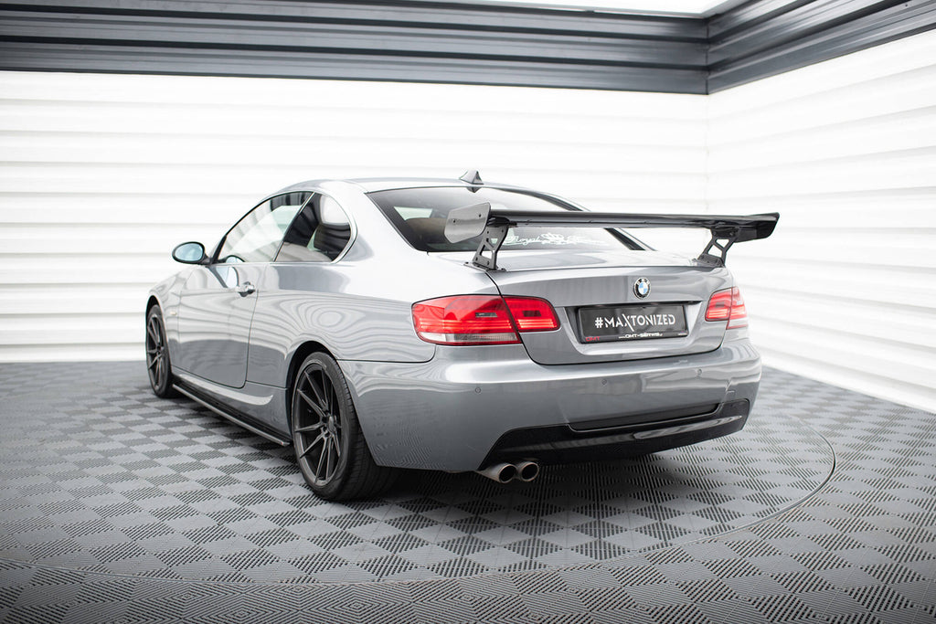 Maxton Design Carbon Spoiler With External Brackets Uprights BMW 3er / M3 Coupe E92 für BMW 3er E92