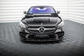 Maxton Design Street+ Spoilerlippe Front Ansatz V.2 passend für Mercedes-Benz S Coupe AMG-Line C217 Facelift schwarz Hochglanz