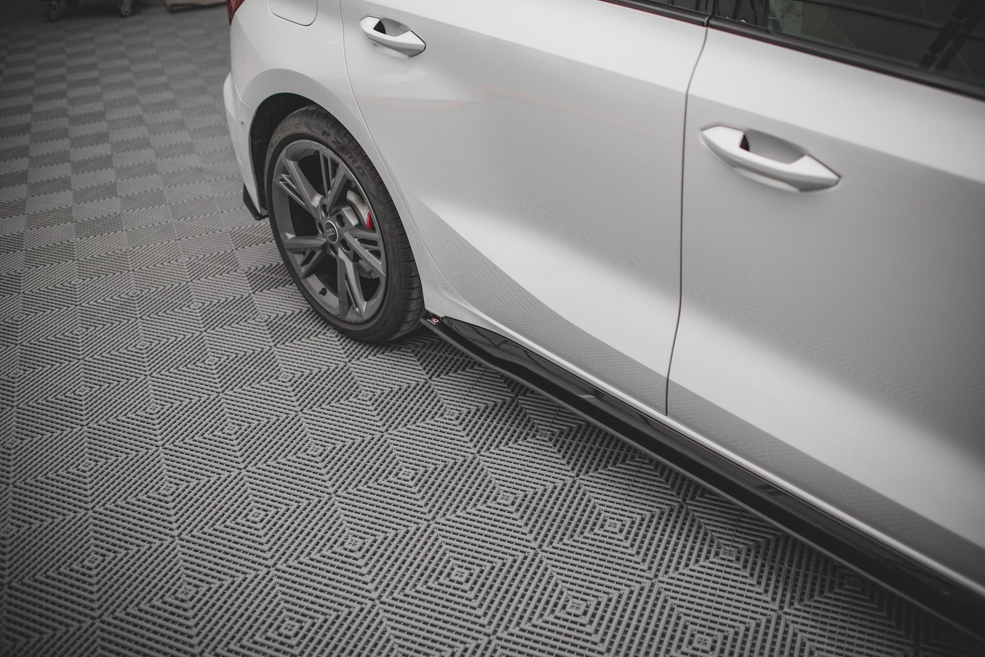 Maxton Design Street Pro Street+ Seitenschweller Leisten passend für V.1 passend für Audi S3 / A3 S-Line 8Y / 8Y Facelift