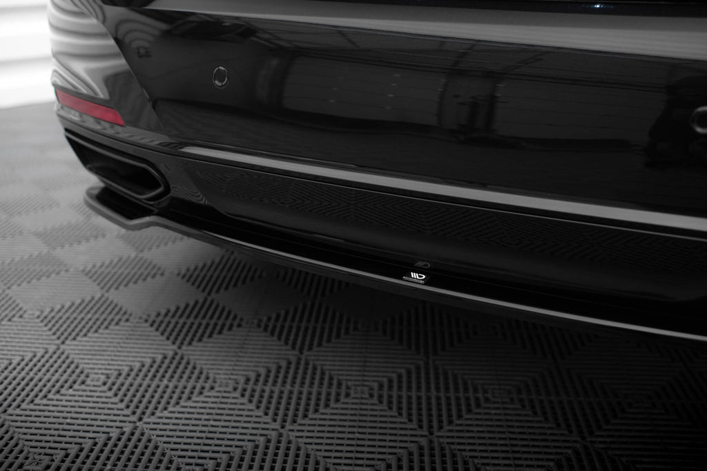 Maxton Design Heckansatz BMW 7 G11 / G12 Facelift schwarz Hochglanz für BMW 7er G11