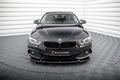 Maxton Design Street+ Spoilerlippe Front Ansatz V.2 passend für BMW 4er Coupe / Gran Coupe / Cabrio F32 / F36 / F33 schwarz Hochglanz