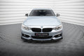 Maxton Design Front Stoßstange Flaps passend für BMW 4er Coupe / Gran Coupe / Cabrio M-Paket F32 / F36 / F33 schwarz Hochglanz