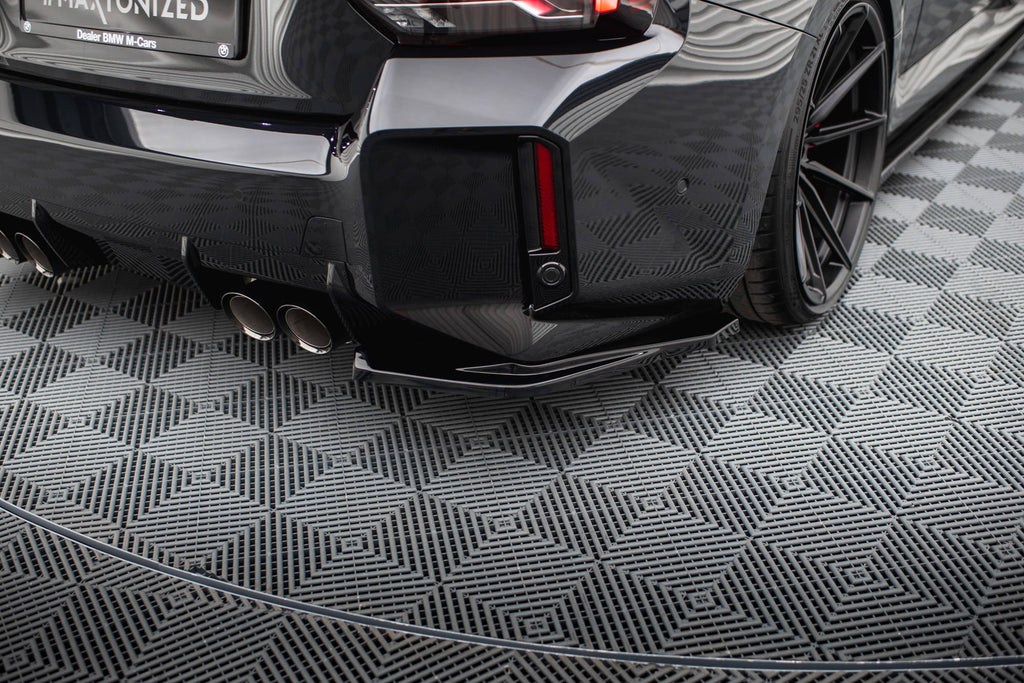 Maxton Design Heck Ansatz Flaps Diffusor V.1 passend für BMW M2 G87 schwarz Hochglanz