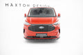 Maxton Design Street+ Spoilerlippe Front Ansatz passend für V.1 Ford Transit Custom / Tourneo Custom Mk2 schwarz Hochglanz
