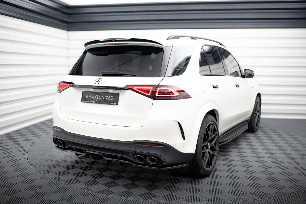 Maxton Design Street+ Mittlerer Diffusor RACE passend für Mercedes-AMG GLE 53 / 63 W167 / W167 Facelift schwarz Hochglanz