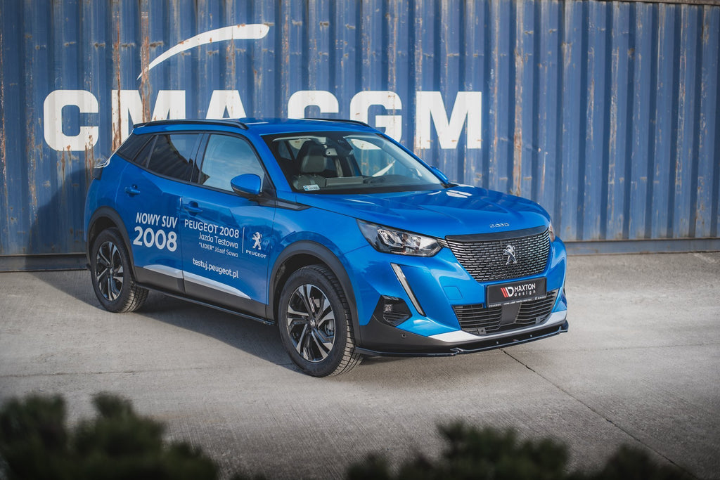 Maxton Design Street+ Seitenschweller Leisten passend für Peugeot 2008 Mk2 schwarz Hochglanz