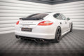 Maxton Design Mittlerer Diffusor Heck Ansatz DTM Look für Porsche Panamera Turbo 970 schwarz matt