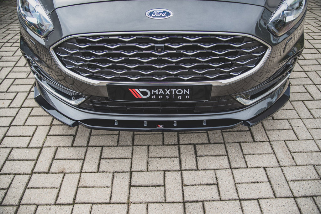 Maxton Design Front Ansatz für Ford S-Max Mk2 Facelift schwarz matt