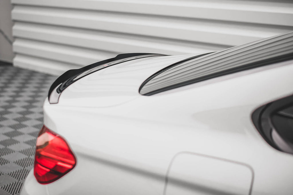Maxton Design Spoiler CAP passend für BMW 4er F32 schwarz Hochglanz