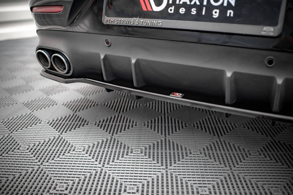 Maxton Design Street+ Mittlerer Diffusor RACE passend für Mercedes-AMG CLS 53 C257 schwarz Hochglanz