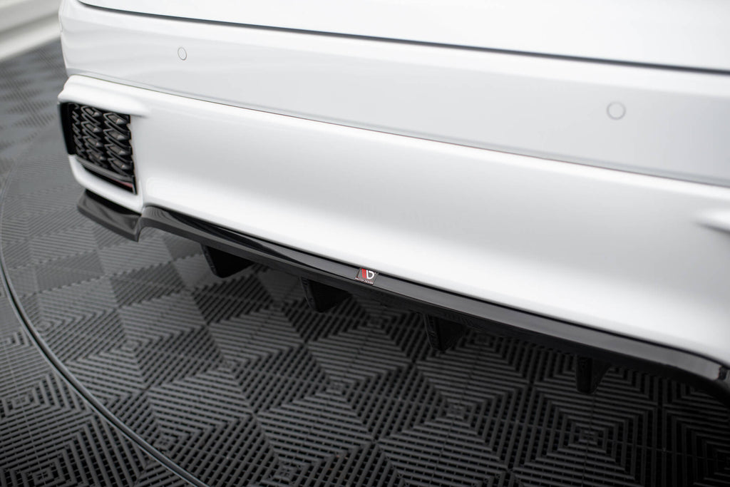 Maxton Design Street+ Mittlerer Diffusor RACE passend für Lexus RX F-Sport Mk5 schwarz Hochglanz