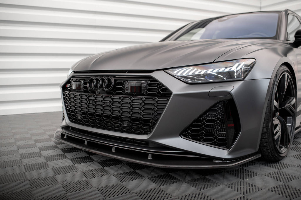 Maxton Design Set of Carbon Fiber Splitters Audi RS6 C8 schwarz matt für Audi